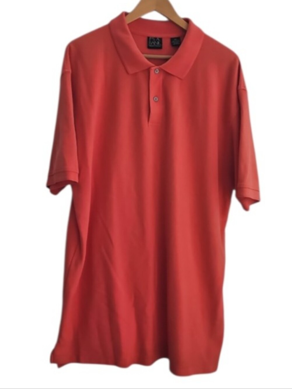 Jos A Bank Travelers Polo Shirt Men XXL Coral 100% Cotton Pique Golf Preppy